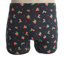 Load image into Gallery viewer, Mens cotton underwear, Wild Cherry design, hand made in New Zealand.