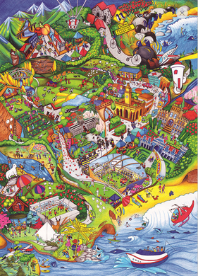 This New Zealand made puzzle depicts the South of the South Island in New Zealand. From The School Fundraising Shop NZ.